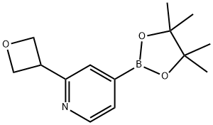 Pyridine, 2-(3-oxetanyl)-4-(4,4,5,5-tetramethyl-1,3,2-dioxaborolan-2-yl)- Struktur