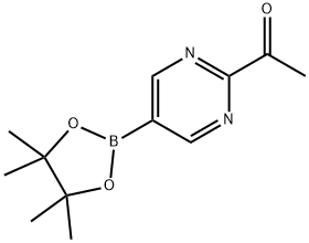 Ethanone, 1-[5-(4,4,5,5-tetramethyl-1,3,2-dioxaborolan-2-yl)-2-pyrimidinyl]- Struktur