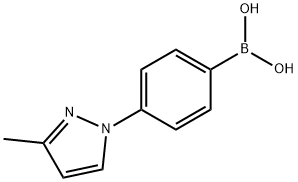 Boronic acid, B-[4-(3-methyl-1H-pyrazol-1-yl)phenyl]- Struktur