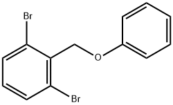 Benzene, 1,3-dibromo-2-(phenoxymethyl)- Struktur