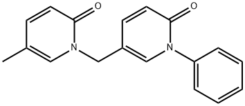 2(1H)-Pyridinone, 1-[(1,6-dihydro-6-oxo-1-phenyl-3-pyridinyl)methyl]-5-methyl- Struktur