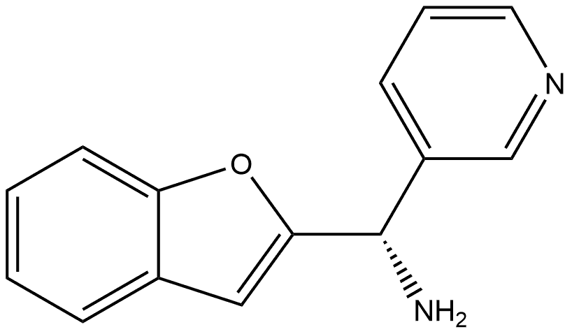 3-Pyridinemethanamine, α-2-benzofuranyl-, (αS)- Struktur