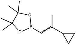 2-(2-cyclopropylprop-1-en-1-yl)-4，4，5，5-tetramethyl-1，3，2-dioxaborolane Struktur