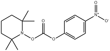Carbonic acid, 4-nitrophenyl 2,2,6,6-tetramethyl-1-piperidinyl ester Struktur