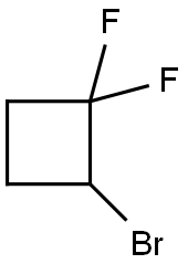 Cyclobutane, 2-bromo-1,1-difluoro- Struktur