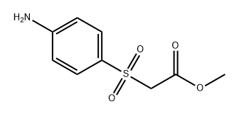 Acetic acid, 2-[(4-aminophenyl)sulfonyl]-, methyl ester Struktur