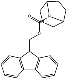 3,8-Diazabicyclo[3.2.1]octane-8-carboxylic acid, 9H-fluoren-9-ylmethyl ester Struktur