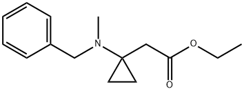 Ethyl 1-[methyl(phenylmethyl)amino]cyclopropaneacetate Struktur