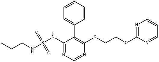 Sulfamide, N-[5-phenyl-6-[2-(2-pyrimidinyloxy)ethoxy]-4-pyrimidinyl]-N'-propyl- 結(jié)構(gòu)式