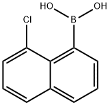 Boronic acid, B-?(8-?chloro-?1-?naphthalenyl)?- Struktur