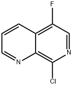 8-Chloro-5-fluoro-1,7-naphthyridine Struktur
