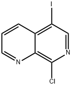 1,7-Naphthyridine, 8-chloro-5-iodo- Struktur