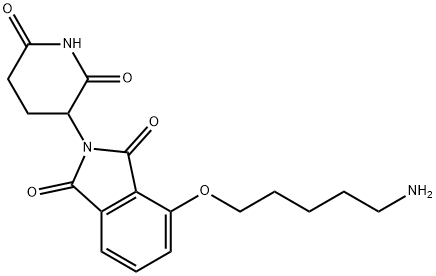 Thalidomide-O-C5-NH2 Struktur