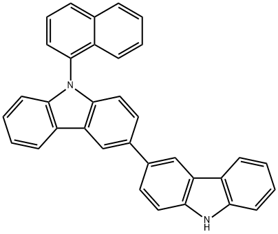 N-(1-萘基)-3,3-雙咔唑, 2310245-20-4, 結(jié)構(gòu)式