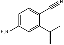 Benzonitrile, 4-amino-2-(1-methylethenyl)- Struktur