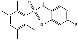 Benzenesulfonamide, N-(2-chloro-4-fluorophenyl)-2,3,5,6-tetramethyl- Struktur
