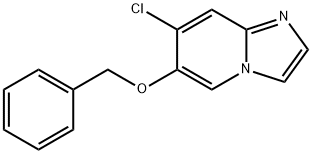 Imidazo[1,2-a]pyridine, 7-chloro-6-(phenylmethoxy)- Struktur