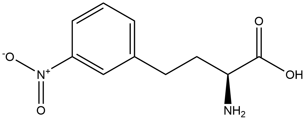 Benzenebutanoic acid, α-amino-3-nitro-, (αS)- Struktur