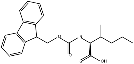 L-Norleucine, N-[(9H-fluoren-9-ylmethoxy)carbonyl]-3-methyl- Struktur