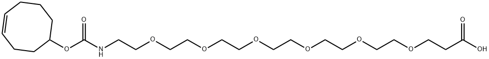 TCO-PEG6-acid Struktur