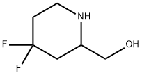2-Piperidinemethanol, 4,4-difluoro- Struktur