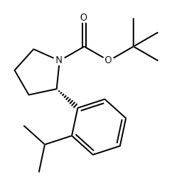 1-Pyrrolidinecarboxylic acid, 2-[2-(1-methylethyl)phenyl]-, 1,1-dimethylethyl ester, (2S)-|
