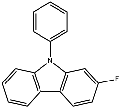 9H-Carbazole, 2-fluoro-9-phenyl- Struktur