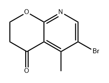 4H-Pyrano[2,3-b]pyridin-4-one, 6-bromo-2,3-dihydro-5-methyl- Struktur