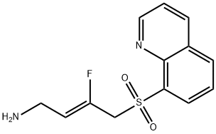 2-Buten-1-amine, 3-fluoro-4-(8-quinolinylsulfonyl)-, (2Z)- Struktur