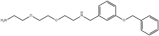 Benzenemethanamine, N-[2-[2-(2-aminoethoxy)ethoxy]ethyl]-3-(phenylmethoxy)- Structure