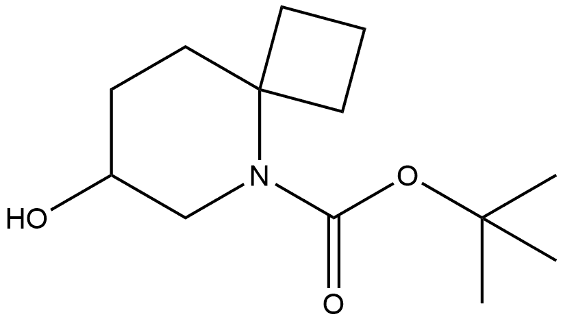 1,1-Dimethylethyl 7-hydroxy-5-azaspiro[3.5]nonane-5-carboxylate Struktur