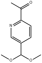 Ethanone, 1-[5-(dimethoxymethyl)-2-pyridinyl]- Structure