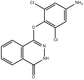 1(2H)-Phthalazinone, 4-(4-amino-2,6-dichlorophenoxy)- Struktur