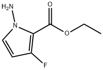 1H-Pyrrole-2-carboxylic acid, 1-amino-3-fluoro-, ethyl ester Struktur
