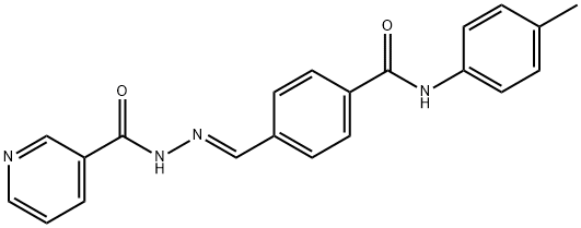 3-Pyridinecarboxylic acid, (2E)-2-[[4-[[(4-methylphenyl)amino]carbonyl]phenyl]methylene]hydrazide|化合物 ANTITUMOR AGENT-70