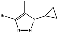 1H-1,2,3-Triazole, 4-bromo-1-cyclopropyl-5-methyl- Struktur