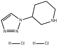Piperidine, 3-(1H-1,2,3-triazol-1-yl)-, hydrochloride (1:2) Struktur