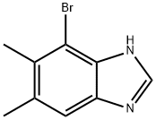 1H-Benzimidazole, 7-bromo-5,6-dimethyl- Struktur