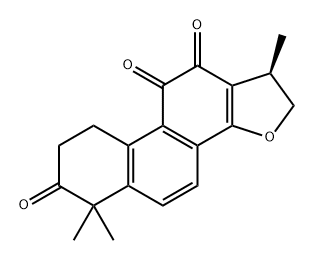 Phenanthro[1,2-b]furan-7,10,11(2H)-trione, 1,6,8,9-tetrahydro-1,6,6-trimethyl-, (1R)- Struktur
