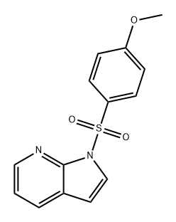 1H-Pyrrolo[2,3-b]pyridine, 1-[(4-methoxyphenyl)sulfonyl]- Struktur