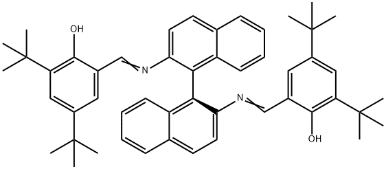 Phenol, 2,2'-[(1S)-[1,1'-binaphthalene]-2,2'-diylbis(nitrilomethylidyne)]bis[4,6-bis(1,1-dimethylethyl)- Struktur