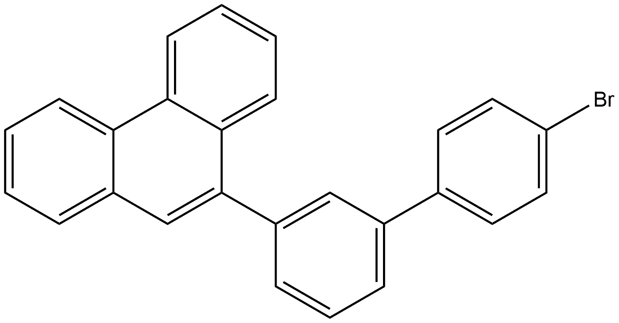 9-(4′-Bromo[1,1′-biphenyl]-3-yl)phenanthrene Struktur