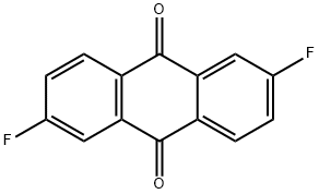 9,10-Anthracenedione, 2,6-difluoro- Struktur