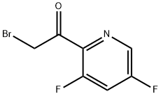 Ethanone, 2-bromo-1-(3,5-difluoro-2-pyridinyl)- Structure
