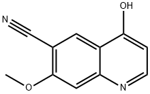 4-羥基-7-甲氧基喹啉-6-碳腈, 2569167-98-0, 結構式