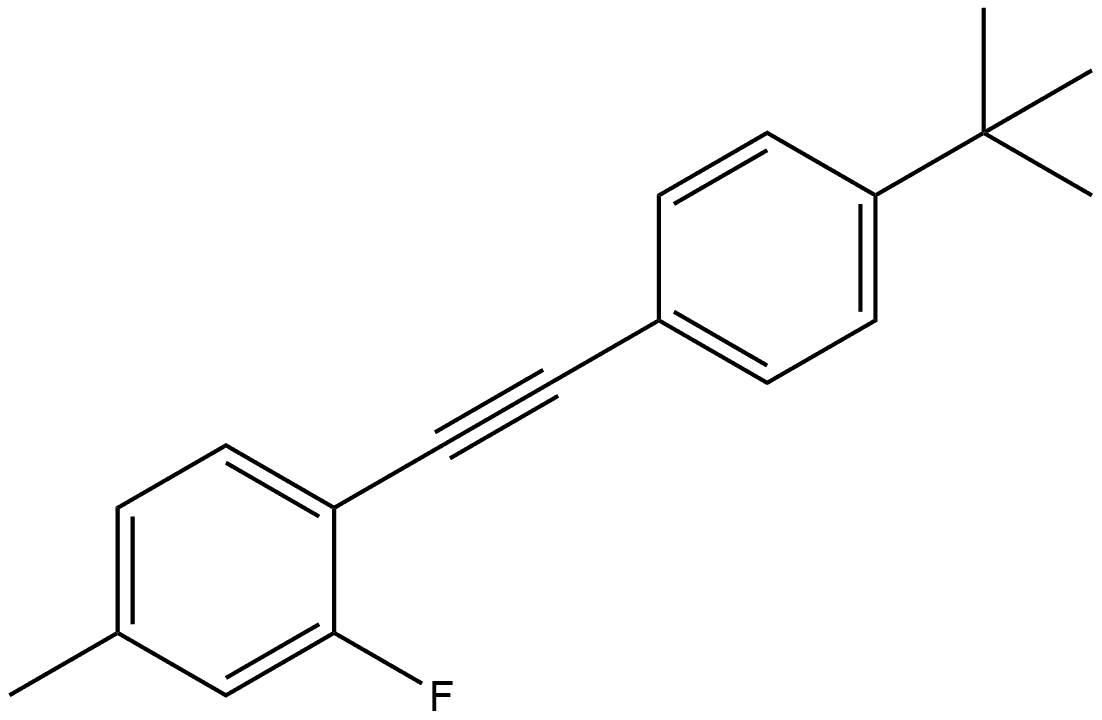 1-[2-[4-(1,1-Dimethylethyl)phenyl]ethynyl]-2-fluoro-4-methylbenzene Structure