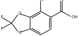 1,3-Benzodioxole-5-carboxylic acid, 4-bromo-2,2-difluoro- Struktur
