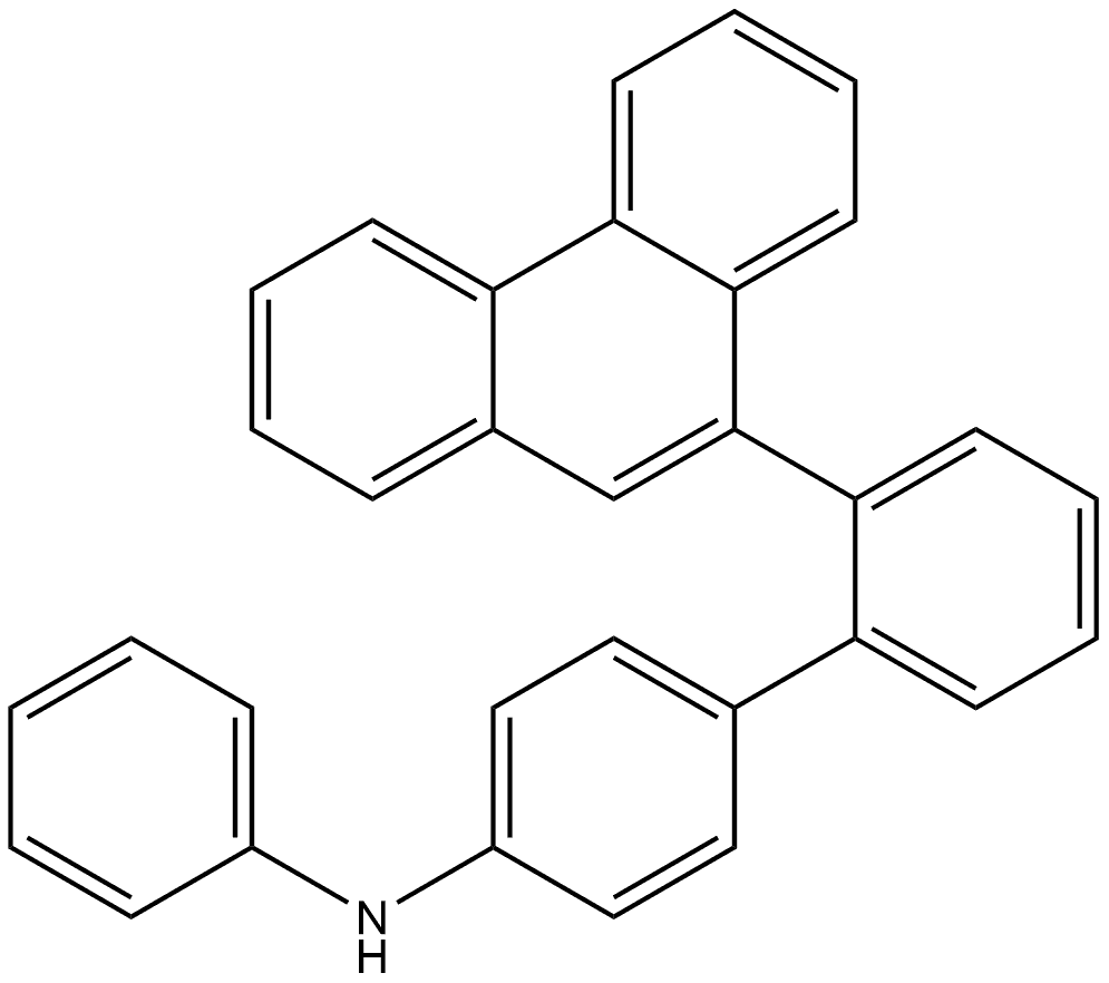 2′-(9-Phenanthrenyl)-N-phenyl[1,1′-biphenyl]-4-amine Struktur
