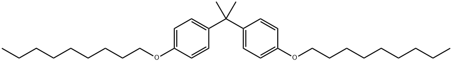 Benzene, 1,1'-(1-methylethylidene)bis[4-(nonyloxy)- Struktur