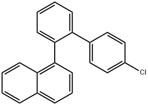 Naphthalene, 1-(4'-chloro[1,1'-biphenyl]-2-yl)- Struktur